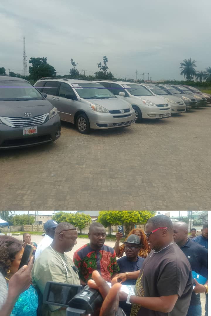 DELTA HOSTCOM COMMISSIONS 8 SIENNA BUSES, THANKS GOV OBOREVWORI, DR OKOWA, DESOPADEC MGT.